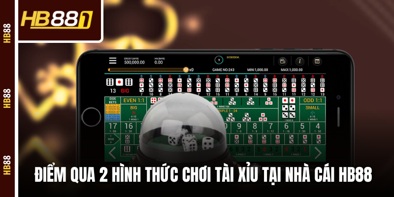 Điểm qua 2 hình thức chơi Tài Xỉu tại nhà cái HB88