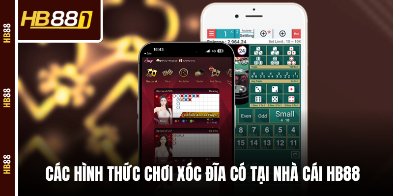 Các hình thức chơi Xóc Đĩa có tại nhà cái HB88